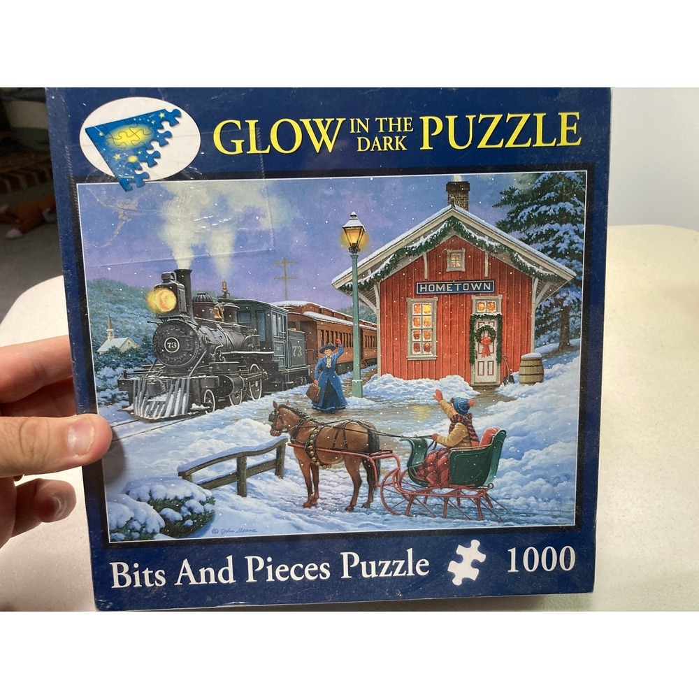 Bits And Pieces 1000 Piece Glow In The Dark Puzzle John Sloane Hometown 47442